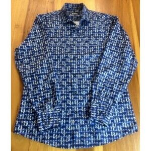 Bespoke Men’s Button Up Shirt. Medium. Long Sleeve Collared.